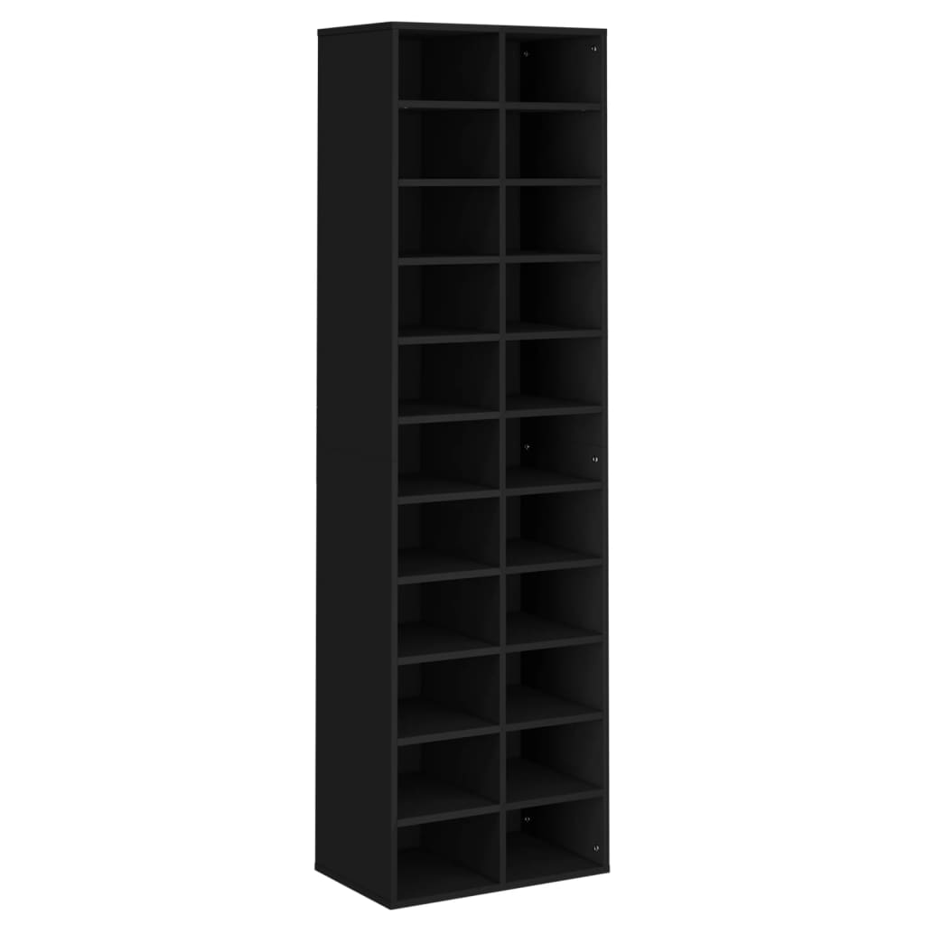 8719883675312_a_en_hd_1 vidaXL Shoe Cabinet Black 54x34x183 cm Engineered Wood - Image 2