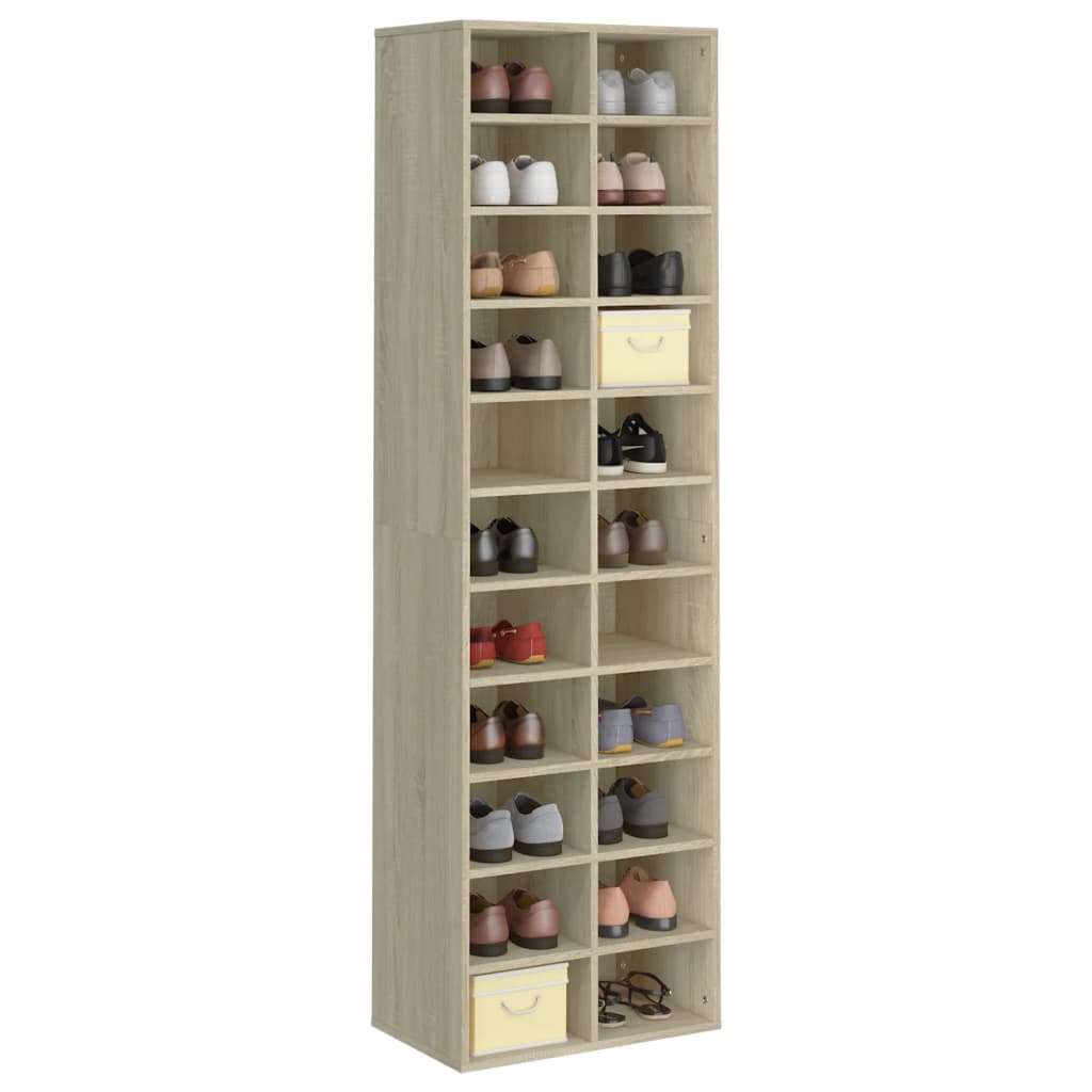 8719883675336_g_en_hd_1 vidaXL Shoe Cabinet Sonoma Oak 54x34x183 cm Engineered Wood - Image 4
