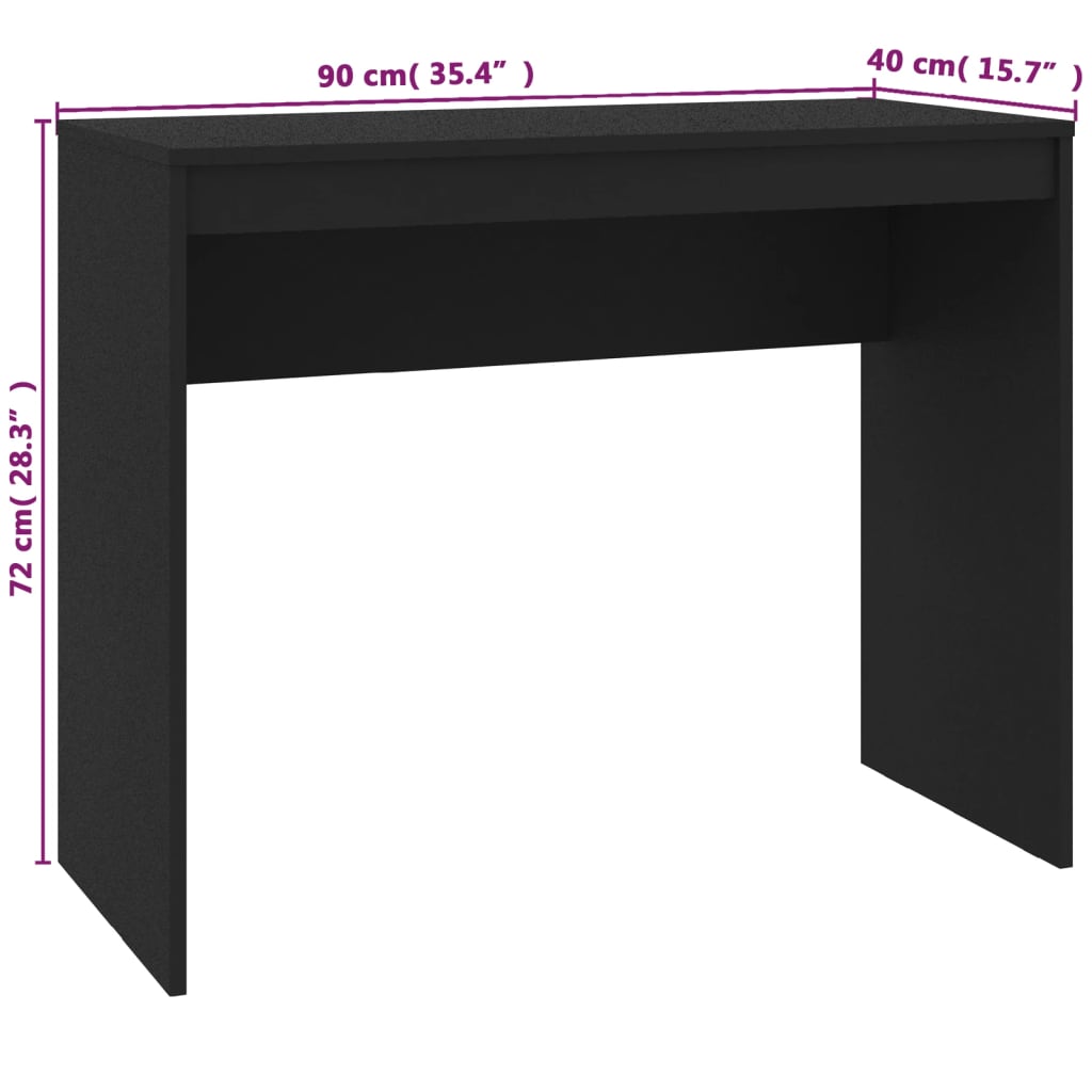 8719883675404_g_en_hd_4 vidaXL Desk Black 90x40x72 cm Engineered Wood - Image 7