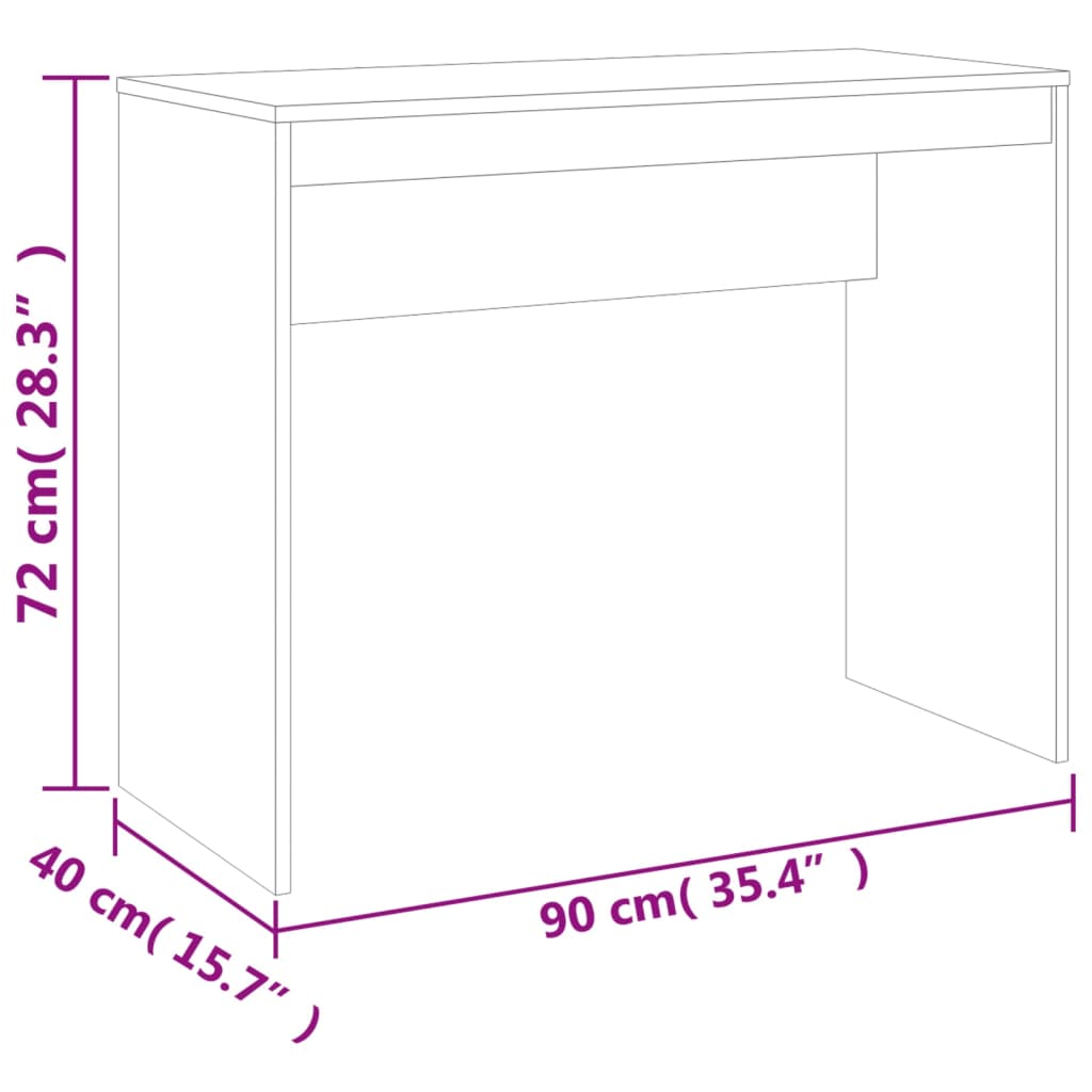 8719883675435_g_en_hd_6 vidaXL Desk Concrete Grey 90x40x72 cm Engineered Wood - Image 9