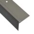 vidaXL F-shape Stair Nosings 15 pcs Aluminium 100 cm Brown - Image 2