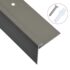 vidaXL F-shape Stair Nosings 15 pcs Aluminium 134 cm Brown