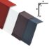 vidaXL L-shape Roof Edge Plates 5 pcs Aluminium Anthracite 170cm