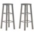 vidaXL Bar Stools 2 pcs Anthracite MDF