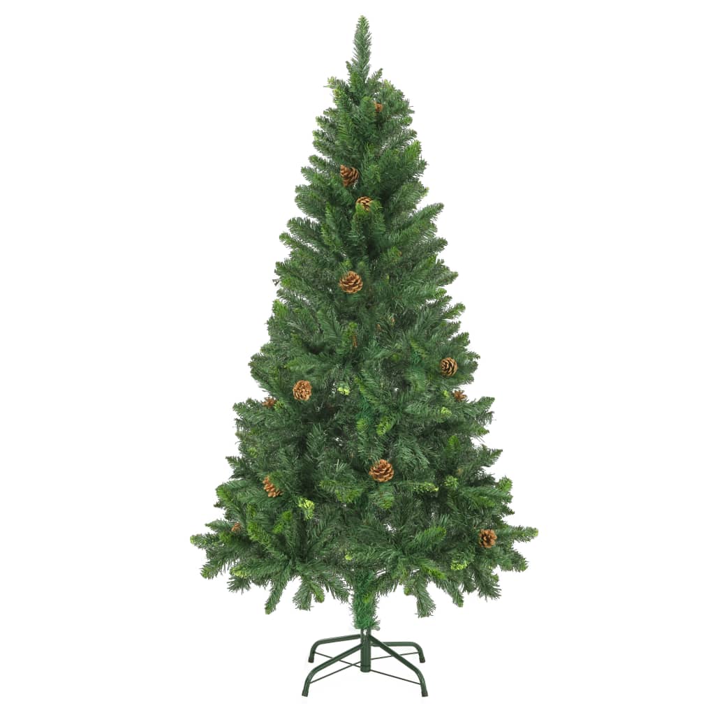 8719883680606_g_en_hd_1 vidaXL Artificial Christmas Tree with Pine Cones Green 150 cm - Image 2
