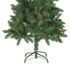 vidaXL Artificial Christmas Tree with Pine Cones Green 150 cm - Image 7