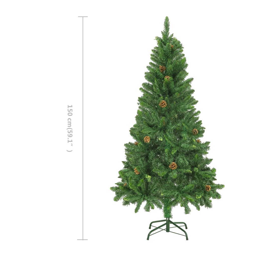 8719883680606_g_en_hd_7 vidaXL Artificial Christmas Tree with Pine Cones Green 150 cm - Image 8