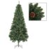 vidaXL Artificial Christmas Tree with Pine Cones Green 210 cm