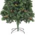 vidaXL Artificial Christmas Tree with Pine Cones Green 210 cm - Image 7