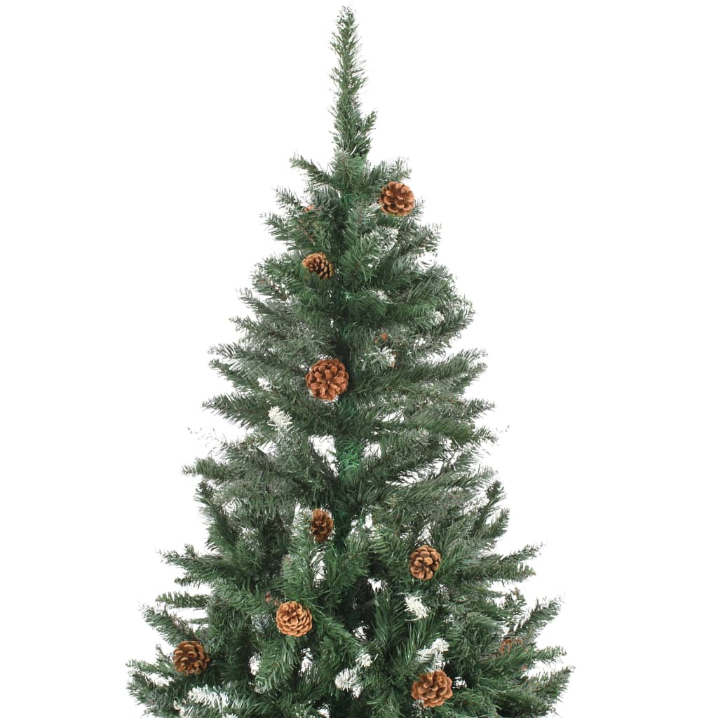 8719883680644_g_en_hd_2 vidaXL Artificial Christmas Tree with Pine Cones and White Glitter 180 cm - Image 3