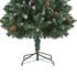 vidaXL Artificial Christmas Tree with Pine Cones and White Glitter 180 cm - Image 6