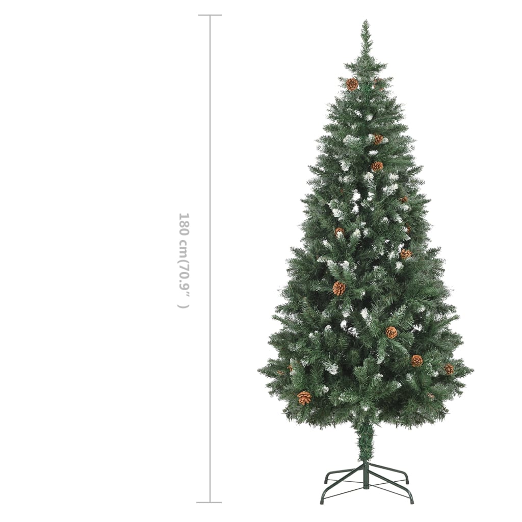 8719883680644_g_en_hd_6 vidaXL Artificial Christmas Tree with Pine Cones and White Glitter 180 cm - Image 7