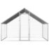 vidaXL Outdoor Chicken Cage 2.75x2x1.92 m Galvanised Steel - Image 2