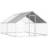 vidaXL Outdoor Chicken Cage 2.75x4x1.92 m Galvanised Steel