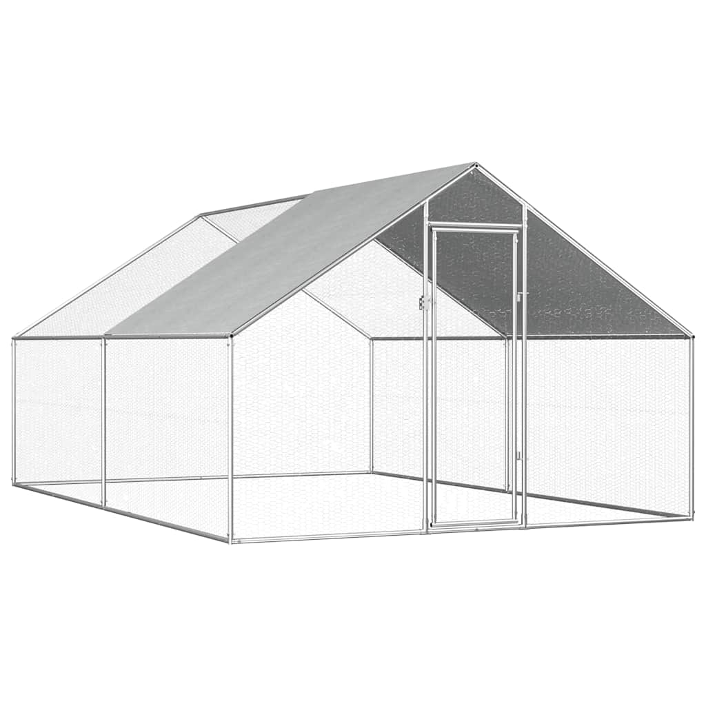 8719883681382_a_en_hd_1 vidaXL Outdoor Chicken Cage 2.75x4x1.92 m Galvanised Steel - Image 1
