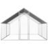 vidaXL Outdoor Chicken Cage 2.75x4x1.92 m Galvanised Steel - Image 2