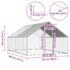 vidaXL Outdoor Chicken Cage 2.75x4x1.92 m Galvanised Steel - Image 6