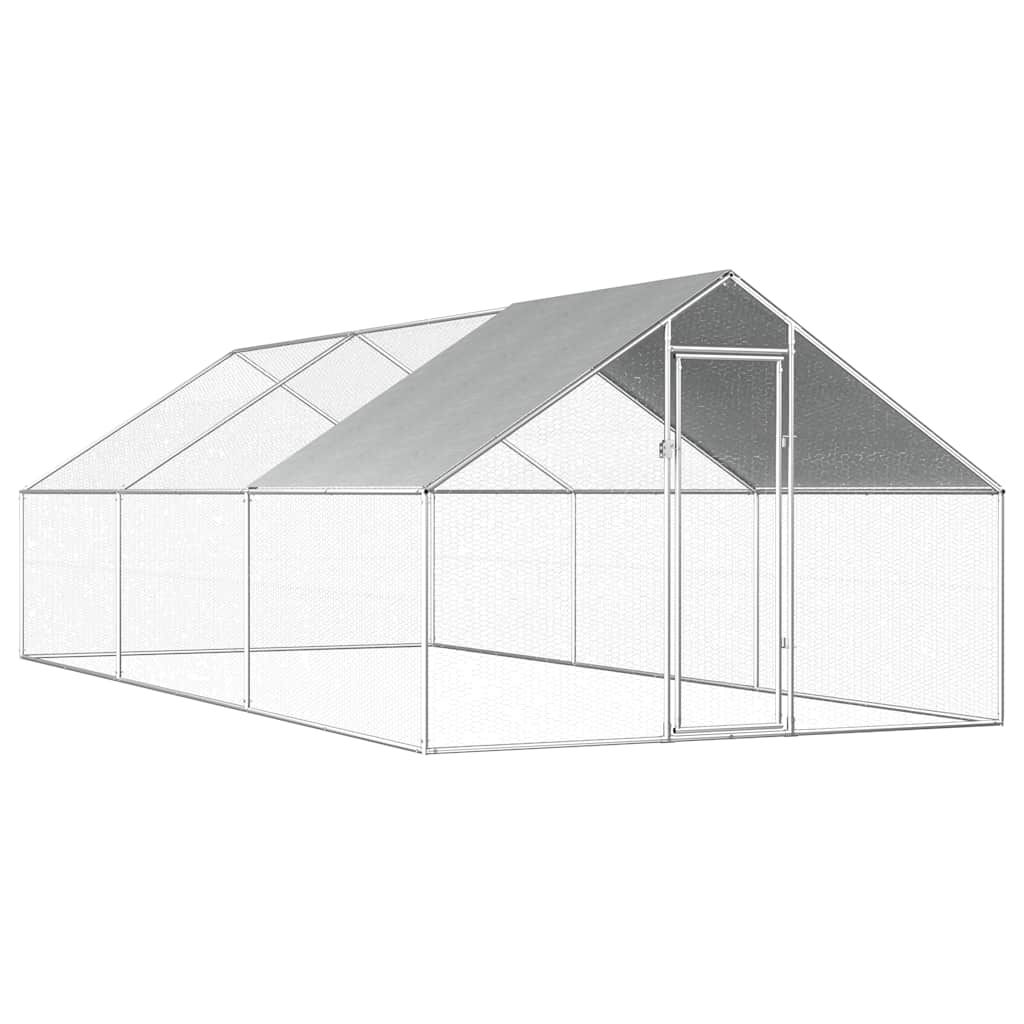 8719883681399_a_en_hd_1 vidaXL Outdoor Chicken Cage 2.75x6x1.92 m Galvanised Steel - Image 1