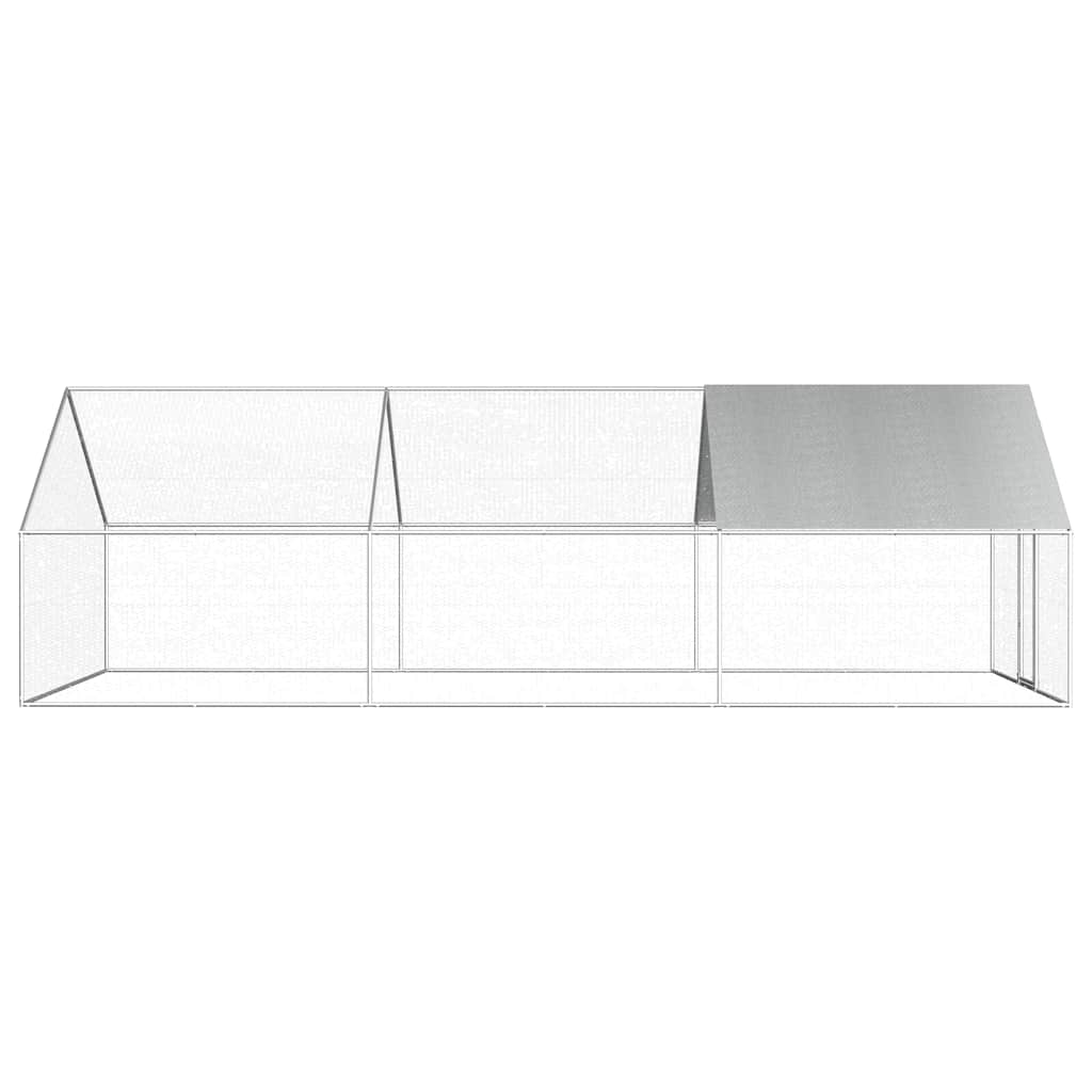 8719883681399_g_en_hd_2 vidaXL Outdoor Chicken Cage 2.75x6x1.92 m Galvanised Steel - Image 3