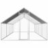 vidaXL Outdoor Chicken Cage 2.75x8x1.92 m Galvanised Steel - Image 2