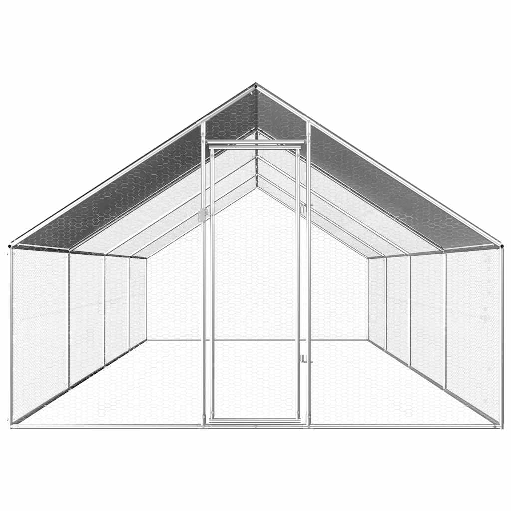 8719883681405_g_en_hd_1 vidaXL Outdoor Chicken Cage 2.75x8x1.92 m Galvanised Steel - Image 2