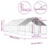 vidaXL Outdoor Chicken Cage 2.75x8x1.92 m Galvanised Steel - Image 6