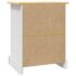 vidaXL Bedside Cabinet Mexican Pine Corona Range White 53x39x67 cm - Image 7