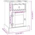 vidaXL Bedside Cabinet Mexican Pine Corona Range White 53x39x67 cm - Image 11