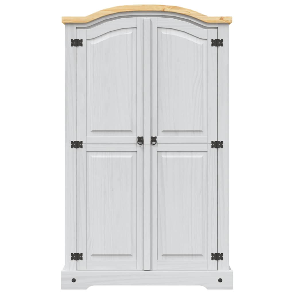 8719883681894_g_en_hd_2 vidaXL Wardrobe Mexican Pine Corona Range 2 Doors White - Image 4