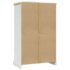 vidaXL Wardrobe Mexican Pine Corona Range 2 Doors White - Image 6