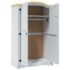 vidaXL Wardrobe Mexican Pine Corona Range 2 Doors White - Image 7