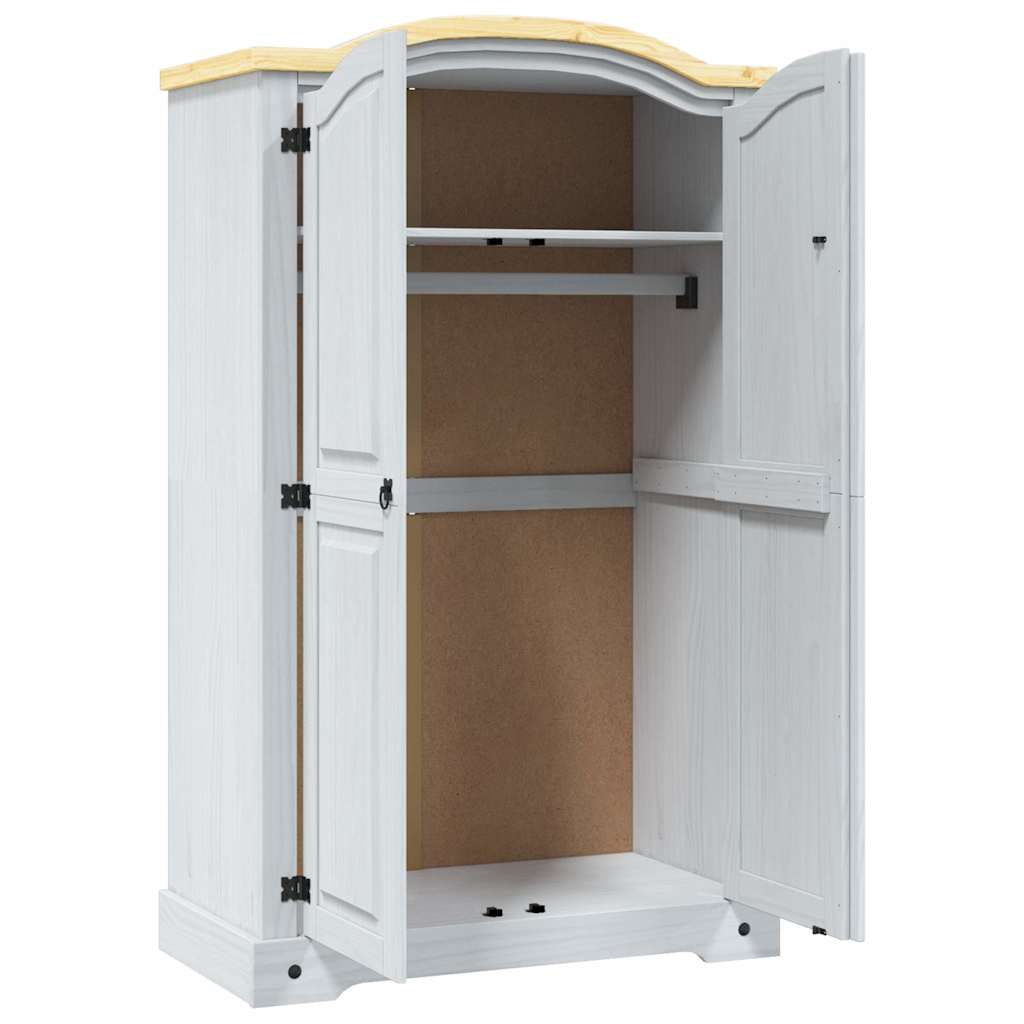 8719883681894_g_en_hd_5 vidaXL Wardrobe Mexican Pine Corona Range 2 Doors White - Image 7