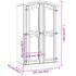 vidaXL Wardrobe Mexican Pine Corona Range 2 Doors White - Image 10