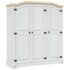 vidaXL Wardrobe Mexican Pine Corona Range 3 Doors White
