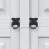 vidaXL Wardrobe Mexican Pine Corona Range 3 Doors White - Image 8