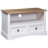 vidaXL TV Cabinet Mexican Pine Corona Range White 91x43x56 cm
