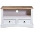 vidaXL TV Cabinet Mexican Pine Corona Range White 91x43x56 cm - Image 2