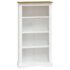 vidaXL 4-Tier Bookcase Mexican Pine Corona Range White 80x29x150 cm - Image 2