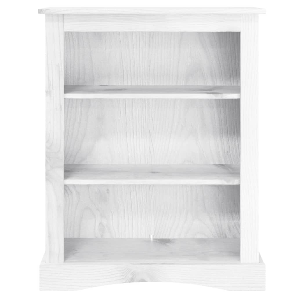 8719883682099_g_en_hd_2 vidaXL 3-Tier Bookcase Mexican Pine Corona Range White 81x29x100 cm - Image 5