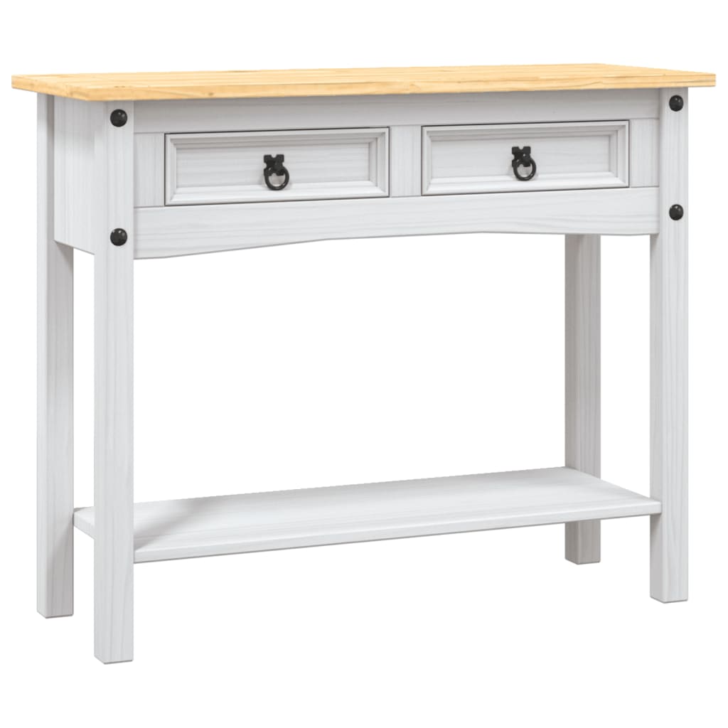 8719883682150_a_en_hd_1 vidaXL Console Table Mexican Pine Corona Range White 90x34.5x73 cm - Image 2