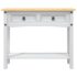 vidaXL Console Table Mexican Pine Corona Range White 90x34.5x73 cm - Image 4