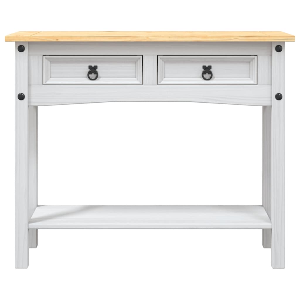 8719883682150_g_en_hd_1 vidaXL Console Table Mexican Pine Corona Range White 90x34.5x73 cm - Image 4