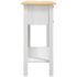 vidaXL Console Table Mexican Pine Corona Range White 90x34.5x73 cm - Image 5