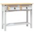 vidaXL Console Table Mexican Pine Corona Range White 90x34.5x73 cm - Image 6