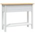 vidaXL Console Table Mexican Pine Corona Range White 90x34.5x73 cm - Image 7