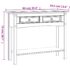 vidaXL Console Table Mexican Pine Corona Range White 90x34.5x73 cm - Image 10