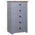 vidaXL Sideboard Grey 46x40x89 cm Pine Panama Range