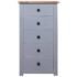 vidaXL Sideboard Grey 46x40x89 cm Pine Panama Range - Image 4