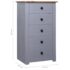 vidaXL Sideboard Grey 46x40x89 cm Pine Panama Range - Image 10