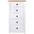 vidaXL Sideboard White 46x40x89 cm Pine Panama Range - Image 4